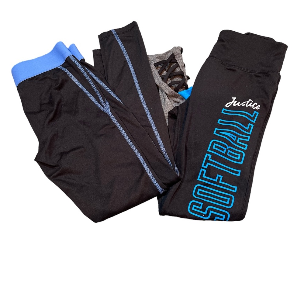 (2) Justice Active Leggings Size 12